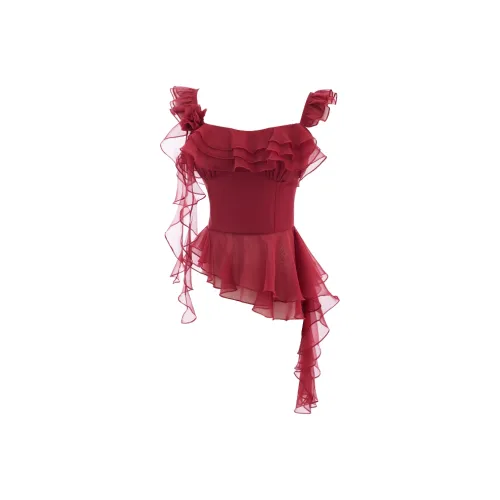 MISTVB Красный Женские Камисоли