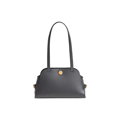 HERMES Tablier Sellier Swift Кожа Плечевая Сумка Женская Сланцево-Серый