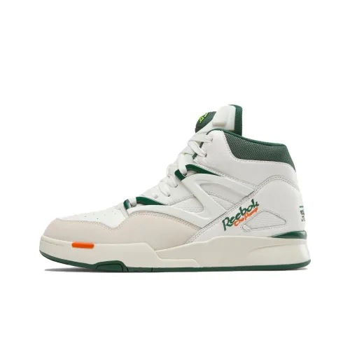 Reebok Pump Omni Zone 2 Устойчивые к истиранию высокие кроссовки для баскетбола Vintage Унисекс Белый Зеленый