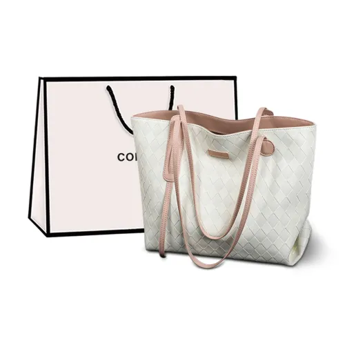 COMELY Коровья кожа Тоут Сумка Сумка для покупок Сумка Сумка через плечо Стандартная Женская Розовая