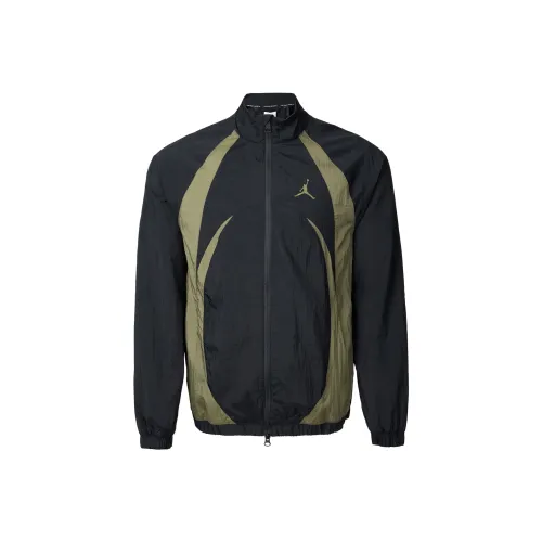 Jordan Sport Джем Куртки и Пальто Унисекс Черный Средне-оливковый зеленый Белый