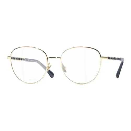 CHANEL Металл Овал Оправы для очков Унисекс Многоцветные