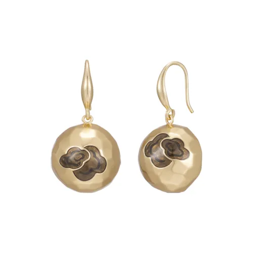 Fellala Alloy с покрытием из 18K золота серьги женские золото