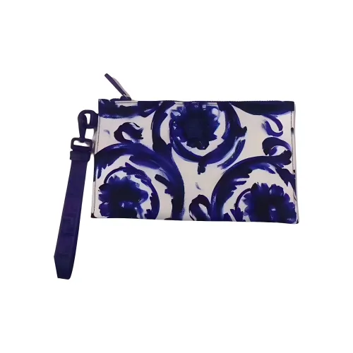 FANSIZHE Nylon Clutch Large Men's White Blue FANSIZHE Нейлон Клатч Большой Мужской Белый и Синий