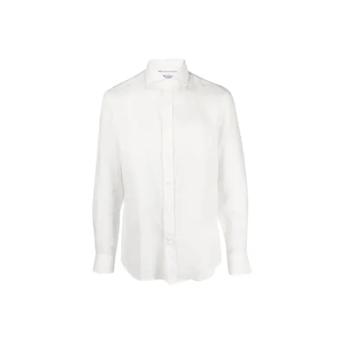 BRUNELLO CUCINELLI Рубашка Мужская Белая