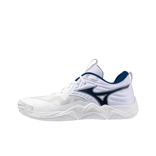 Mizuno WAVE MOMENTUM ELITE Low Топ Кроссовки для тренировок Унисекс Морской синий