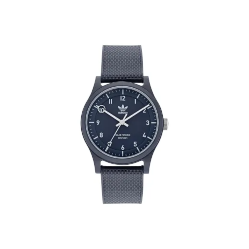 Adidas Originals Наручные часы Кварцевый механизм Смольный ремешок 39 мм Синий циферблат Мужские часы