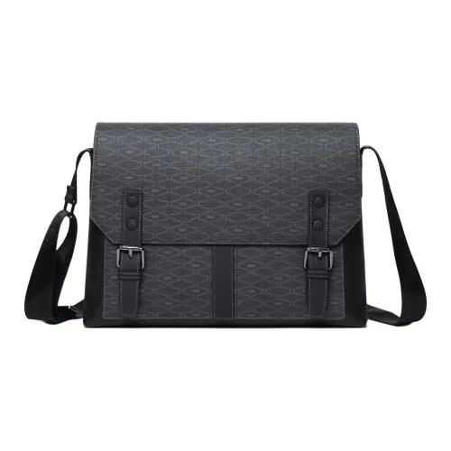 SEPTWOLVES Сумка через плечо из искусственной кожи мужская черная