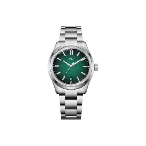 Welly Merck Автоматический Механический Механизм Нержавеющая Сталь Ремешок Часы Мужские Часы Синий Циферблат