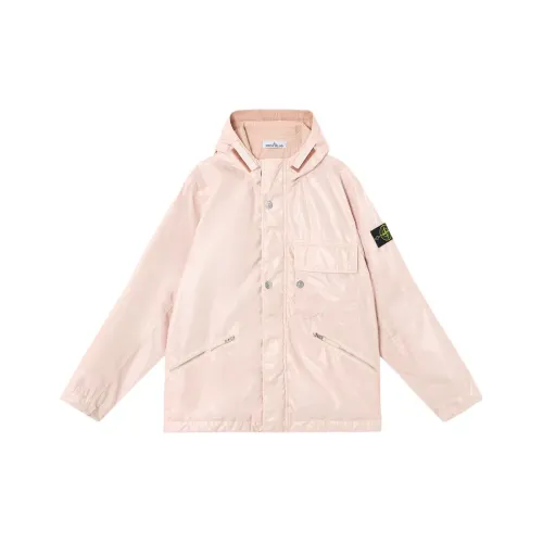 STONE ISLAND Хлопковый пуховик Мужской Antique Rose