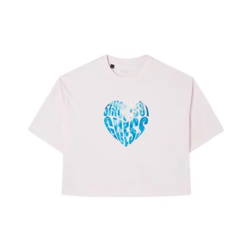 GUESS Светло-розовые Женские Футболки