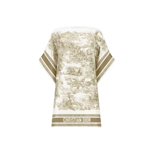 DIOR Бежевые Женские Т-рубашки