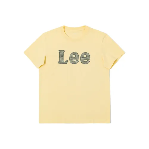 Мужская рубашка Lee совместного бренда SS25 розовый и желтый