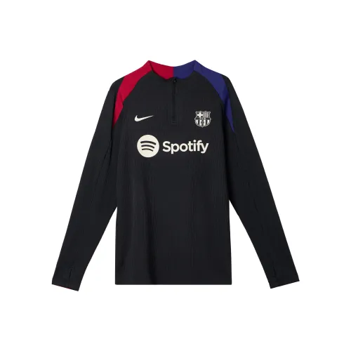 Nike FCDri Форма ADV Barcelona Strike Elite Футбол Джерси Мужской Черный Благородный Красный Темно-Королевский Синий Светлый Махагоново-Коричневый