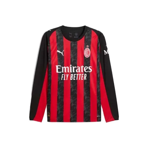 PUMA AC MilanDRYCELL 25 26 Длинный рукав Дом Джерси Мужской RE FIBRE Футбол Джерси Мужской