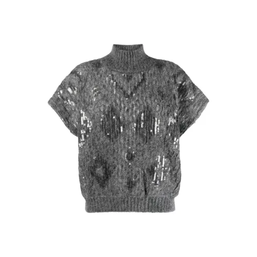 BRUNELLO CUCINELLI FW22 Свободный крой Свитер Женский Серый