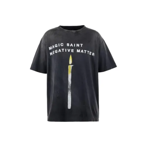 SAINT Mxxxxxx SS25 Черный Унисекс T Рубашки
