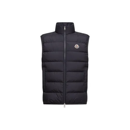 Moncler Contrin Series FW25 Пуховик Мужской Морской Синий