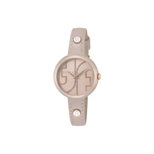 Furla Наручные часы Кварцевый механизм Кожаный ремешок 30MM Розовый циферблат Женские часы