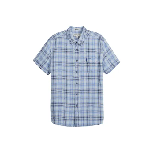 MCS Men's Blue Shirts MCS Мужские Синие Рубашки