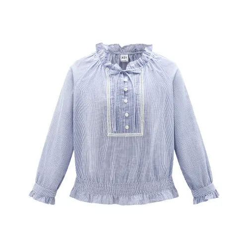 A21 Синие Женские Рубашки