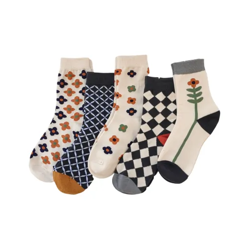 Tingqu Высокие носки Женские упаковка из 5 пар