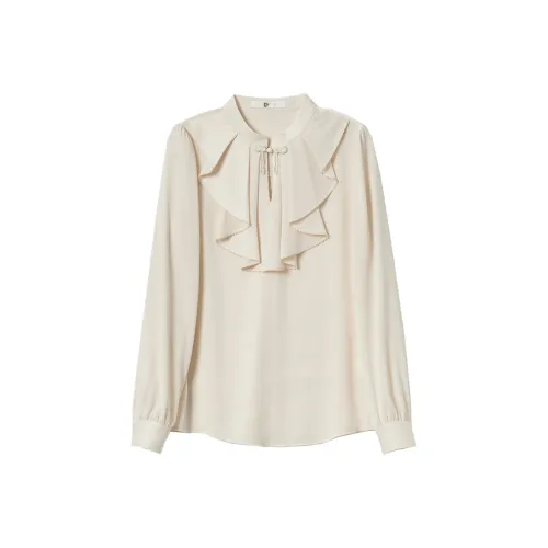 MANBEI Бежевый Абрикос Женская Рубашка