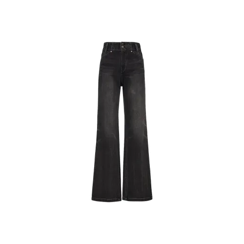 Only J09 Темно-джинсовый серый Женские Джинсы