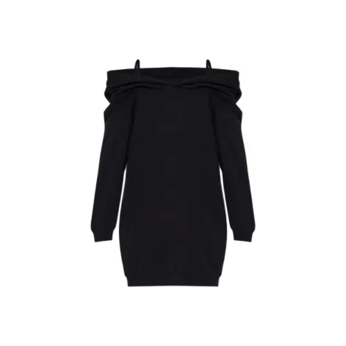 MM6 MAISON MARGIELA Длинное платье с длинными рукавами женское черное