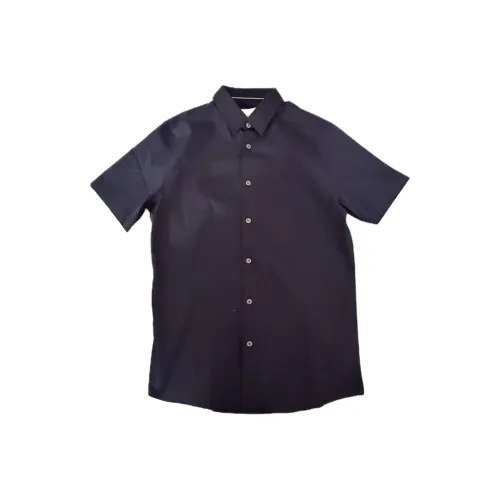 Calvin Klein Морской Синий Мужские Рубашки