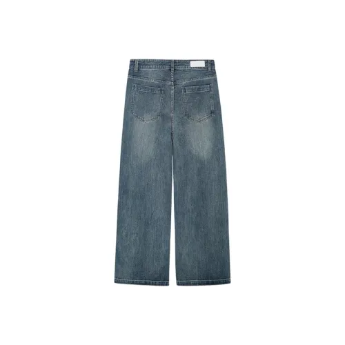 NANS STUDIO Синий/Washed Blue Мужские Джинсы