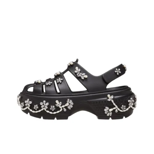 SIMONE ROCHA x Crocs Снег House Римские Сандалии 5,5 см Унисекс Черный