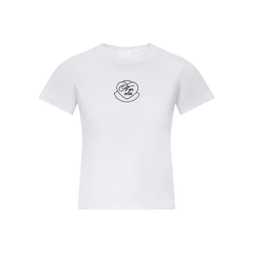 MONCLER FW25 Белый Женские T-рубашки