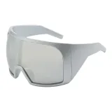 Серебристая оправа с зеркальными линзами