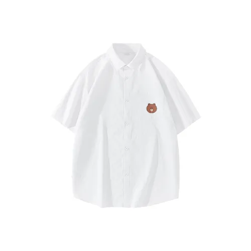 Line Friends Бурый медведь Унисекс Футболки