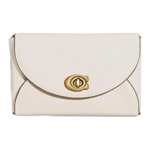 COACH Card Case Перчаточная дубленая кожа с утонченной телячьей кожей и галечная кожа