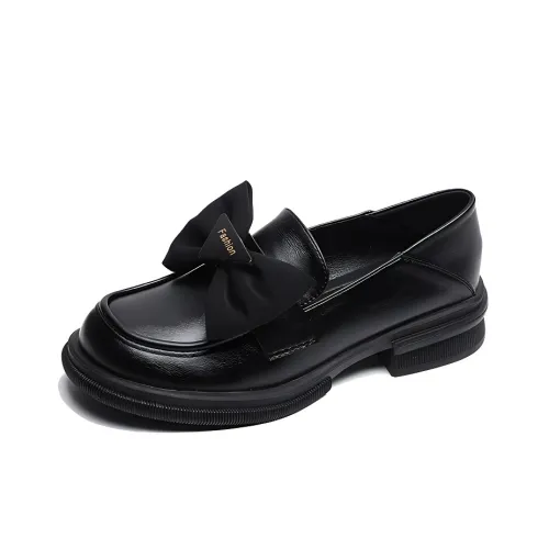 WEISHIBANGWEI Лоферы 5CM Женские Черные