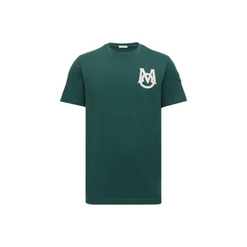 Moncler FW25 Monogram Cotton T-Shirt T-Shirt Men's Leaf Green