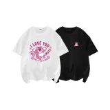 White (MW Unpacked Heart) + Black (MW Cute Pink Bear Chest Logo)  
Белый (MW Распакованное Сердце) + Черный (MW Милый Розовый Медвежонок Логотип на груди)