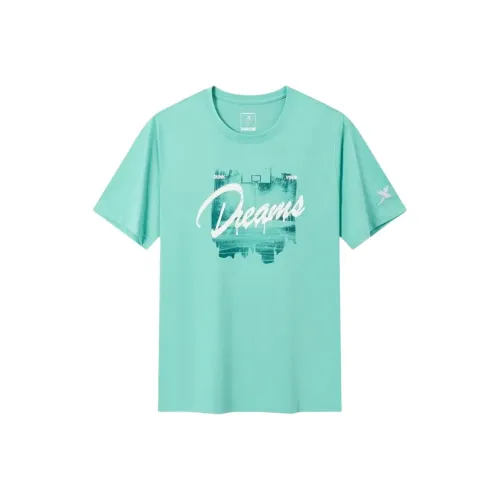 XTEP Basketball Collection KONO Зеленый Мужской T-Рубашки