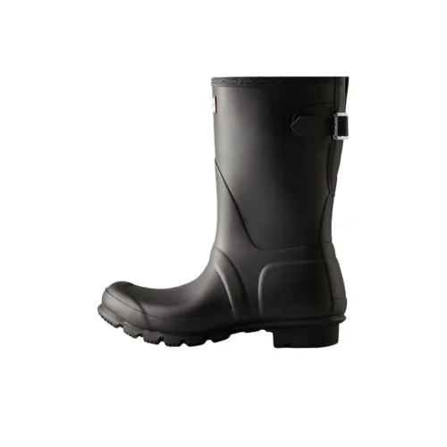 HUNTER Водонепроницаемый Устойчивый к истиранию Амортизация Противоскользящие Резиновые сапоги Женские Черный