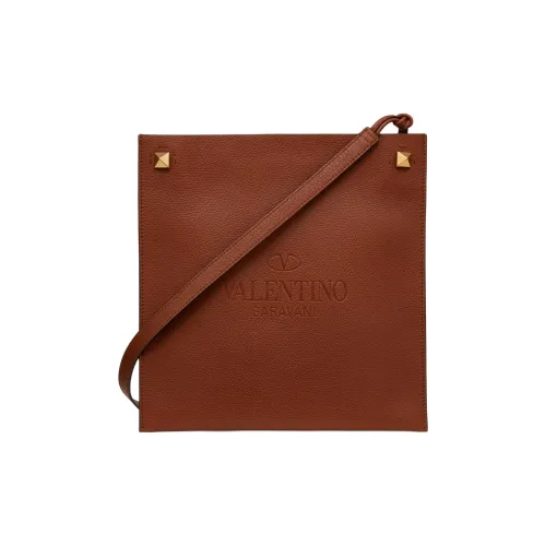 Valentino Телячья кожа Сумка через плечо Мужской Saddles Коричневый