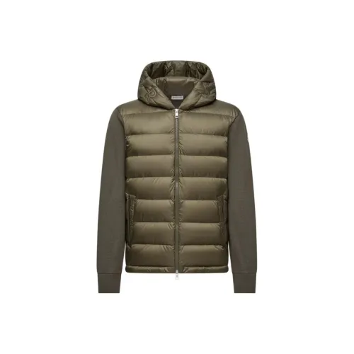 Moncler FW25 Пуховик Мужской Оливково-зеленый
