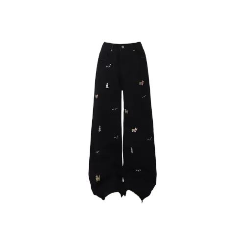 NFV Черные Женские Джинсы