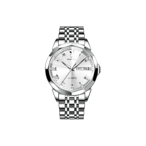 Playboy Roman Collection Кварцевый механизм ремешок из нержавеющей стали мужские часы белый циферблат