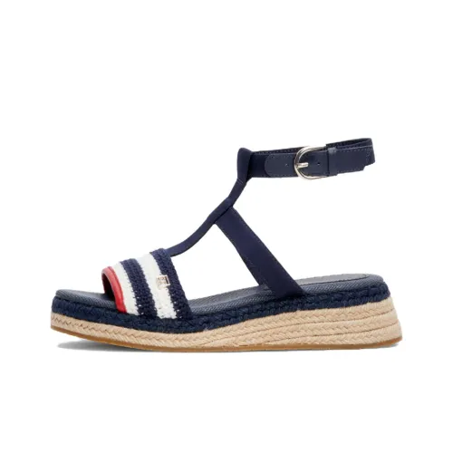 Сандалии в римском стиле Tommy Hilfiger 5,5 см женские синие