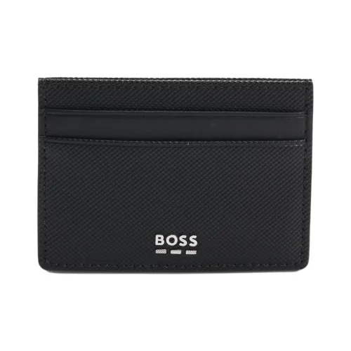Hugo Boss ПУ (полиуретан) Держатель для карт Мужской Черный