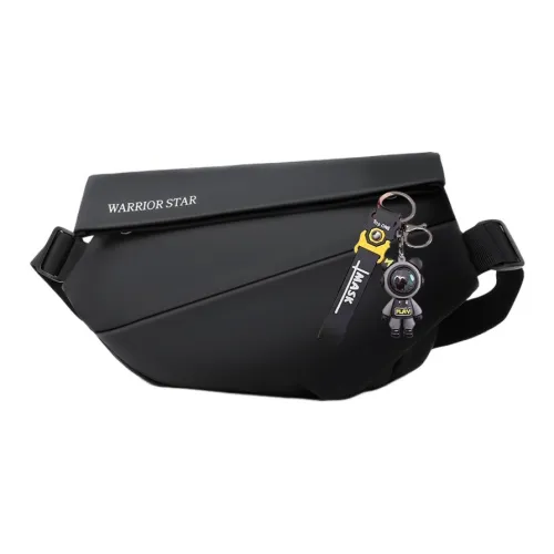 Warrior Полиэстер Плечевая сумка Sling Сумка Стандартная Унисекс Найт Шэдоу Черный