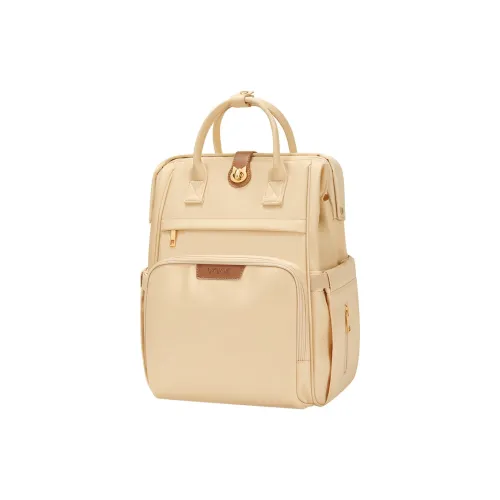 V.NINE Ткань Рюкзак Обычный Женский Сырно-Желтый