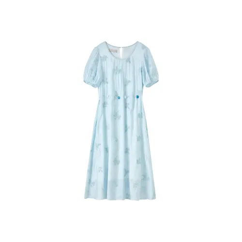 SENTUBILA Короткое платье с короткими рукавами женское